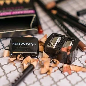 SHANY Cosmetic Pencil Sharpener - Eyeliner and Lip Pencil Dual Sharpener with Removable Lid for Traditional and Jumbo Pencils - MAKEUP PENCIL SHARPENER