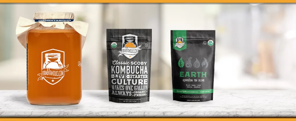 Fermentaholics - Element Kombucha Tea Blends | USDA Certified Organic Kombucha Tea Blend | Kosher Certified (Air Blend) - hop recipe combination count grey earl chia ladies tropical concord grapes indian blackberry cherry