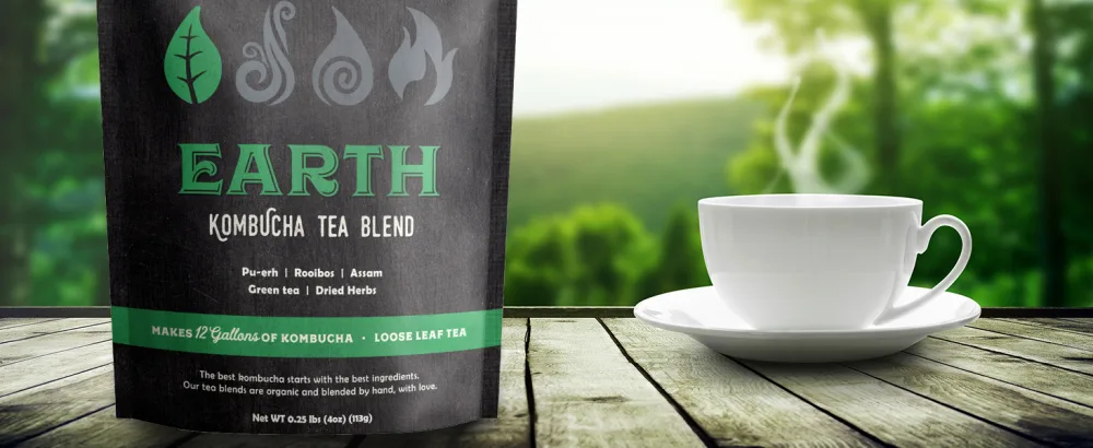 Fermentaholics - Element Kombucha Tea Blends | USDA Certified Organic Kombucha Tea Blend | Kosher Certified (Air Blend) - mini lane pickled feed yunan gunpowder miso verde brews year true plent coby seal bright leafs ohio