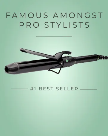 Professional Series Hair Crimper Iron 1 Inch by MINT | Create Crimps Extremely Fast - Deeper Ceramic Crimp Plates for Maximum Root Volumizing and Crimping - Travel-Ready Dual-Voltage - mint