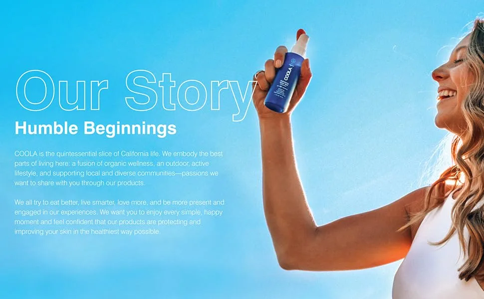 COOLA Sunless Self Tanner Kabuki Body Brush, Self Tan Applicator for Organic Sunless Tanning Lotion - Our story