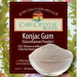 Cape Crystal Premium Konjac Gum Glucomannan Powder (2 Oz.) 2 Ounce (Pack of 1) - Konjac Powder Package