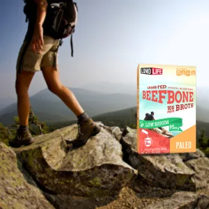LonoLife - Low-Sodium Grass-Fed Beef Bone Broth Sticks - 10g Collagen Protein - Grass-Fed, Gluten-Free - Keto & Paleo Friendly - Portable Individual Packets - 4 count - unspecified