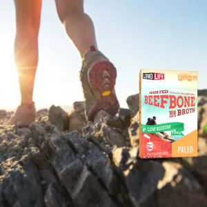 LonoLife - Low-Sodium Grass-Fed Beef Bone Broth Sticks - 10g Collagen Protein - Grass-Fed, Gluten-Free - Keto & Paleo Friendly - Portable Individual Packets - 4 count - unspecified
