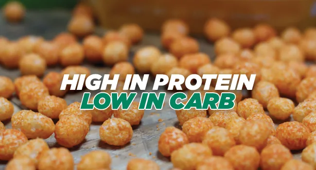 Twin Peaks Low Carb, Keto Friendly Protein Puffs, Sour Cream & Onion 2 Servings, 3 Pack (60g, 42g Protein, 4g Carbs) - low carb