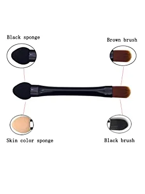Vsaidi Eyeshadow Brushes Makeup Brushes 10pcs Eyeshadow Sponge Dual Sides Eyeshadow Applicator Travel Eyeshadow Brush Concealer Brush - Double side shadow brush-1
