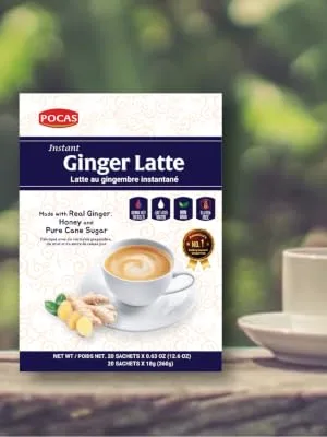 POCAS Ginger LATTE 20 Pack - gingerlatte
