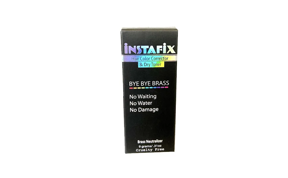 Instafix Temporary Quick Fix Color Corrector and Dry Toner for Unwanted Yellowing Blonde Hair- Platinum Pop - Mellow The Yellow - Instafix bye bye brass