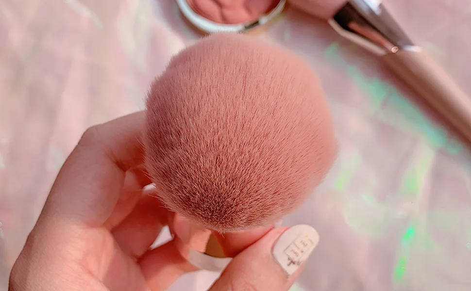 Tenmon Foundation Brush Kabuki Brush Blush Brushes New Concealer Brushes Cosmetic Tool for Valentines Day Gifts (Pink) - Foundation Brush