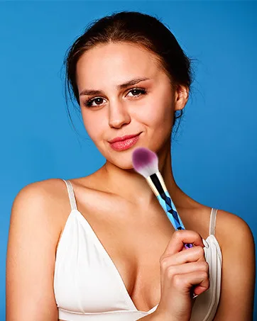 Tenmon Foundation Brush Kabuki Brush Blush Brushes New Concealer Brushes Cosmetic Tool for Valentines Day Gifts (Pink) - Foundation Brush