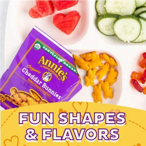 Annie's Organic Chewy Granola Bars Variety Pack, Chocolate Chip & Peanut Butter Chocolate Chip, 12 Count - FUN SHAPES & FLAVORS