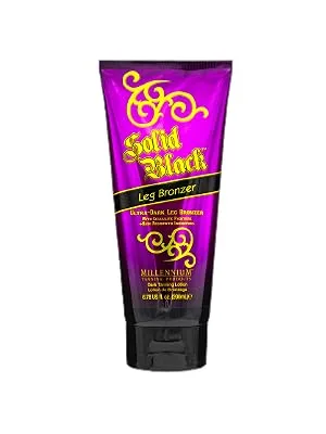 Millennium Tanning Solid Black Leg Bronzer - Tanning Lotion w/ Cellulite Fighters, 6.78 Ounces - Millennium Tanning Products indoor tanning lotion, leg tanning lotion for indoor tanning beds