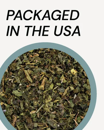 Egyptian Nettle Tea | 1 Pound Bag | Bulk cut and sifted - Nettle with Text Packaged in the USA