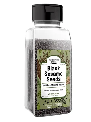 Black Sesame Seeds By Unpretentious Baker, 2 Cups, Whole, Natural, and Nutty Flavor - Black sesame seeds