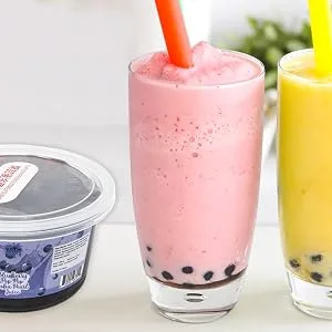 Fusion Select Bursting Boba Popping Boba Pearls - Fruit Tea Snack Toppings (Green Apple Peach Passion Fruit Mango Lychee Strawberry) - Smoothie