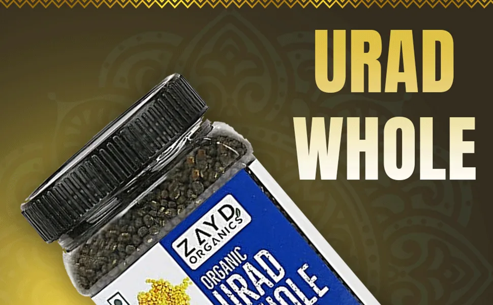 Zayd Organics Urad Whole, Black Matpe Lentils, USDA Organic, 1.75lbs (800g) - product information 2