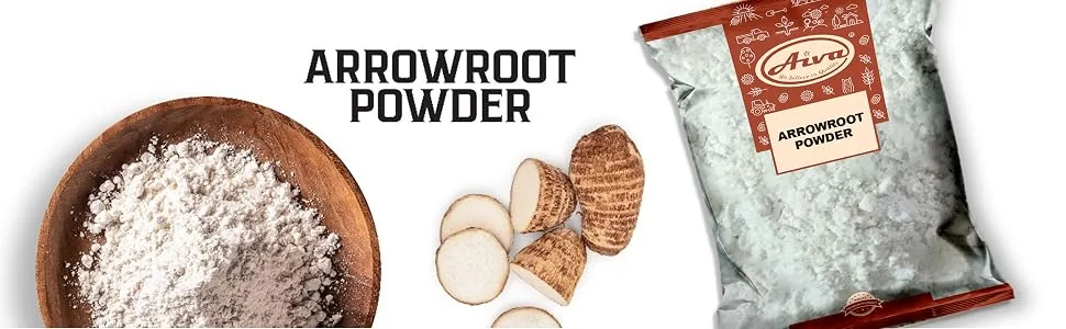 AIVA Arrowroot Powder, Natural Thickener, Dairy-Free, Non-GMO, Cornstarch Substitute - (14 Ounce) - Arrowroot Powder