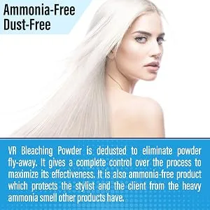 VR Blue Bleaching Hair Powder Extra Strength Lightener & Toner by Cocohoney, Made in Italy (17.5 oz (500 g)) - product information 5