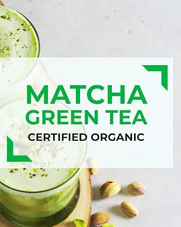 PANATEA Certified Organic Matcha Green Tea Powder | 1 LB 100% Pure Premium Culinary Grade Matcha | Lattes, Smoothies, Baking |16 Oz Tin - matcha tea latte panatea