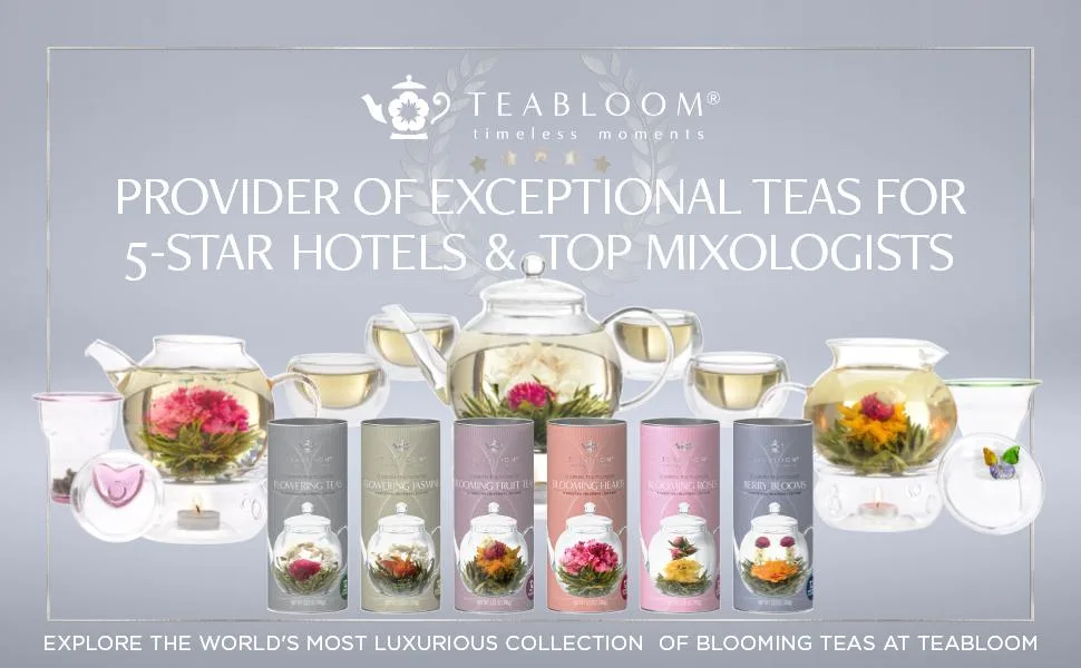 Teabloom Organic Black Forest Pyramid Tea Presentation Box, 12 Assorted Black Tea Blends, USDA Certified Organic Whole-Leaf Pyramid Tea Sachets - Handcrafted Teas