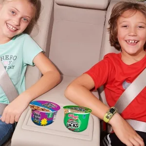 Kelloggs Froot Loops Breakfast Cereal with Marshmallows, Fruit Flavored, Halloween Snacks, Original with Spooky Marshmallows, 10.5oz Box (1 Box) - Kids can take Raisin Bran Crunch and Apple Jacks cereal cups as snacks on the go in a car or SUV