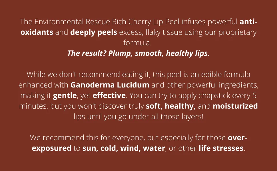 Real Chemistry Environmental Rescue Rich Cherry Lip Peel, 0.5 oz. - lip peel