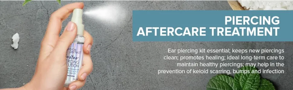 SeaTea Aftercare Ocean H2O Salt Spray, Saline Solution for Piercings, 1.7 Ounces (Pack of 2) - product information 7