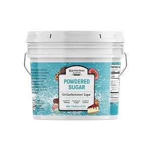 Powdered Sugar By Unpretentious Baker (1 Gallon) Confectioners Sugar, For Baking, Candy Making, Desserts 1 Count (Pack of 1) - product information 4