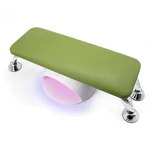 Big Nail Arm Rest Cushion for Fingernails Toenails Use, Professional Nail Table Armrest Manicure Hand Pillow Nail Tech Use, Microfiber Leather Material (Green) - product information 4