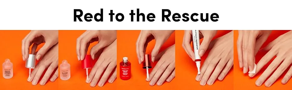 Dashing Diva Red Therapy Gloss Base Seal - Protective Base Coat for Gel Nail Strips - Hydrates, Nourishes, Protects Natural Nail - 0.23 Fl Oz - magic pres
