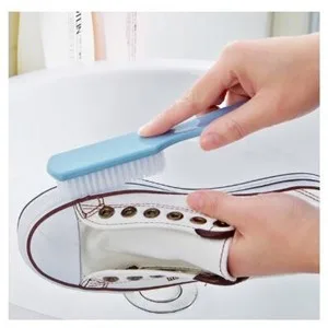 Sinen 4 Pcs Handle Grip Nail Brush, Hand Fingernail Cleaner Brush Manicure Tools Scrub Cleaning Brushes Kit for Toes and Nails (Random Colors) - 3--3