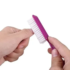 Sinen 4 Pcs Handle Grip Nail Brush, Hand Fingernail Cleaner Brush Manicure Tools Scrub Cleaning Brushes Kit for Toes and Nails (Random Colors) - product information 4
