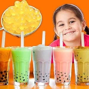 Fusion Select Bursting Boba Popping Boba Pearls Fruit Tea Snack Toppings 112.64 Ounce (Strawberry) - Complet1
