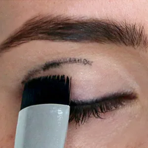 The Arc Brush | Dual Ended | C Shape and Angled Brush| Expert Easy Application | Cruelty-Free - arc brush stamping line shape into the crease of eyelid