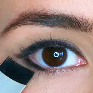 The Arc Brush | Dual Ended | C Shape and Angled Brush| Expert Easy Application | Cruelty-Free - use the arc brush to stamp shadow onto lower lash line