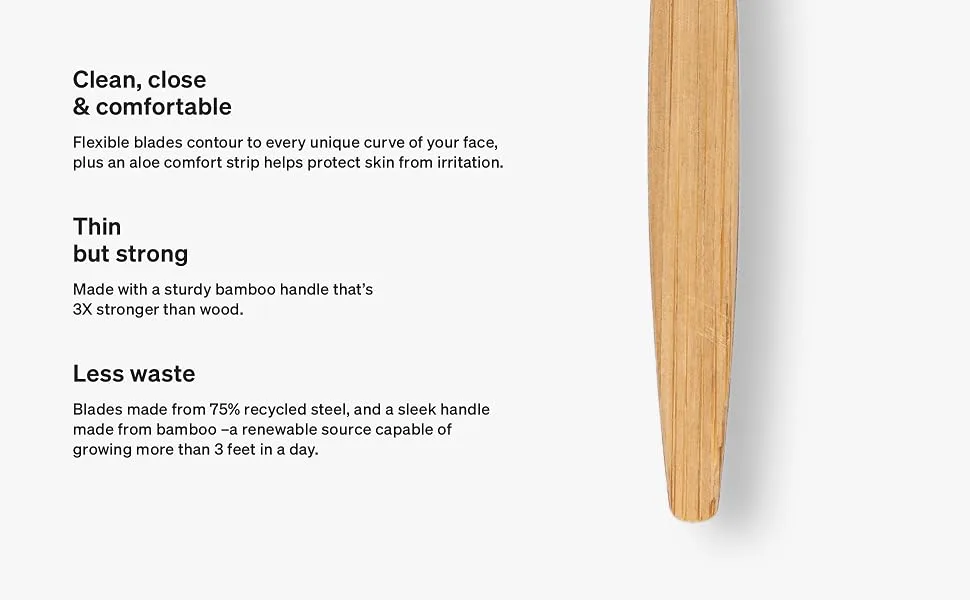 Schick Xtreme Bamboo Razor  Eco Friendly Razor, Bamboo Disposable Razors Men, Bamboo Razor Handle - Schick Xtreme Bamboo Disposable Razor for Men Sustainable Recycle Razor for Face