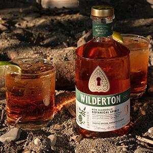 Wilderton Earthen Non Alcoholic Spirits - Botanical Spirit with Spice, Wood, and Smoke Notes - Zero Proof Alcohol Free Drinks - 25.4 fl oz - non alcoholic spirits non-alcoholic spirit liquor & spirits alcohol free spirits cocktail drink