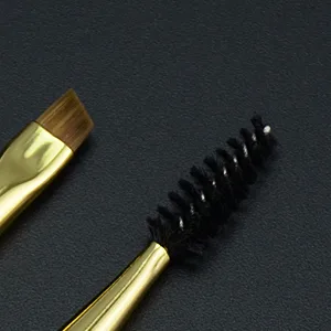 Bon-cl Magic Double Ended Angled Eyeliner Brush & Spoolie - Angled Brow Brush, Suitable for Gel, Liquid, Eyelashes, Eyebrows, Professional Makeup Tools - Brow Magic