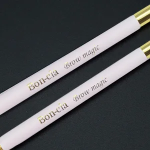 Bon-cl Magic Double Ended Angled Eyeliner Brush & Spoolie - Angled Brow Brush, Suitable for Gel, Liquid, Eyelashes, Eyebrows, Professional Makeup Tools - Brow Magic