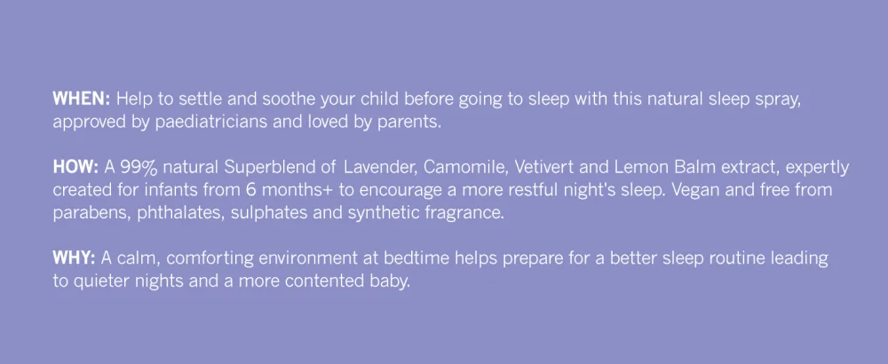 Thisworks Baby Sleep Pillow Spray: Ultra-Gentle to Lull Your Baby to Sleep, 75ml | 2.5 fl oz 6+ Months - product information 5