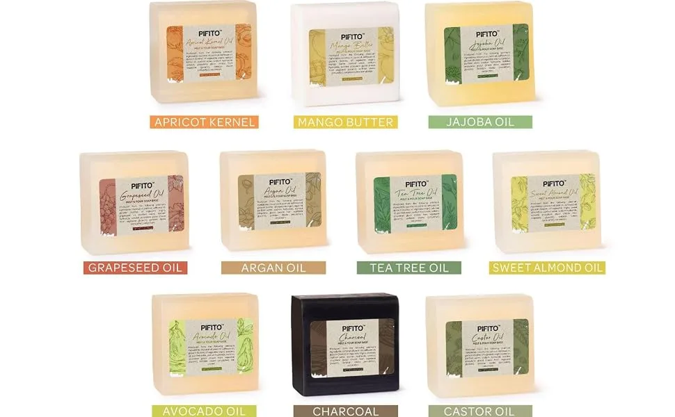 Pifito Tea Tree Oil Melt and Pour Soap Base (5 lb)  Bulk Premium 100% Natural Glycerin Soap Base  Luxurious Soap Making Supplies 5 Pound - melt and pour soap base