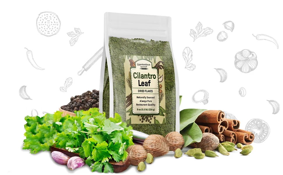 Cilantro Leaf By Unpretentious Baker, 8 oz, Fragrant, Non GMO, Great in Salsa 8 Ounce - product information 2