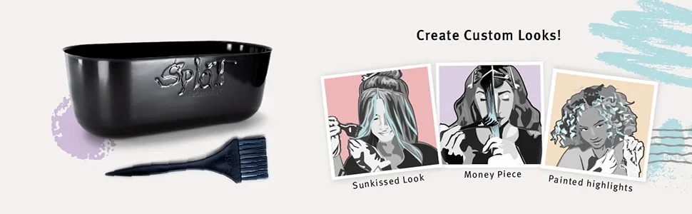 Splat Brilliant Bleach Kit - Create Custom Looks Sunkissed Look Money Piece Painted Highlights