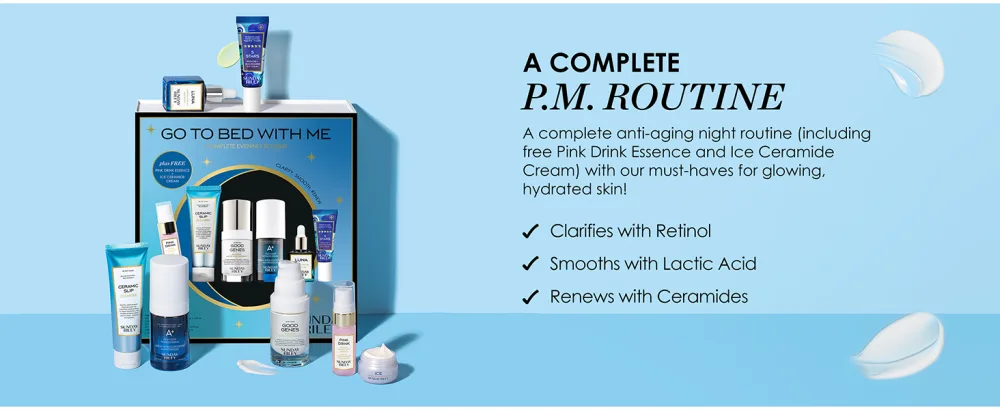 Sunday Riley Go To Bed With Me Complete Anti Aging Evening Skincare Set, 1 ct. - A Complete P.M. Routine