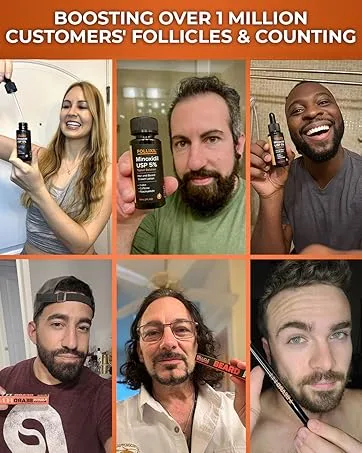 Beard Pen Filler Fork - Black - Innovative 4 Tip Micro-Fork Barber Styling Pencil with Brush - Waterproof Proof, Sweat Proof, Long Lasting Solution, Natural Finish For A Perfect Beard - boosting follicles