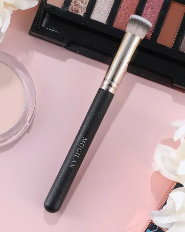 MOGILAN Dual Concealer Brush Under Eye Makeup Brushes for EyeShadow Powder Liquid Cream Concealer Blending Retractable with Cap Dual Ended Concealer Brush - concealer brush