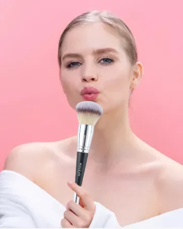MOGILAN Dual Concealer Brush Under Eye Makeup Brushes for EyeShadow Powder Liquid Cream Concealer Blending Retractable with Cap Dual Ended Concealer Brush - DUAL MAKEUP BRUSH