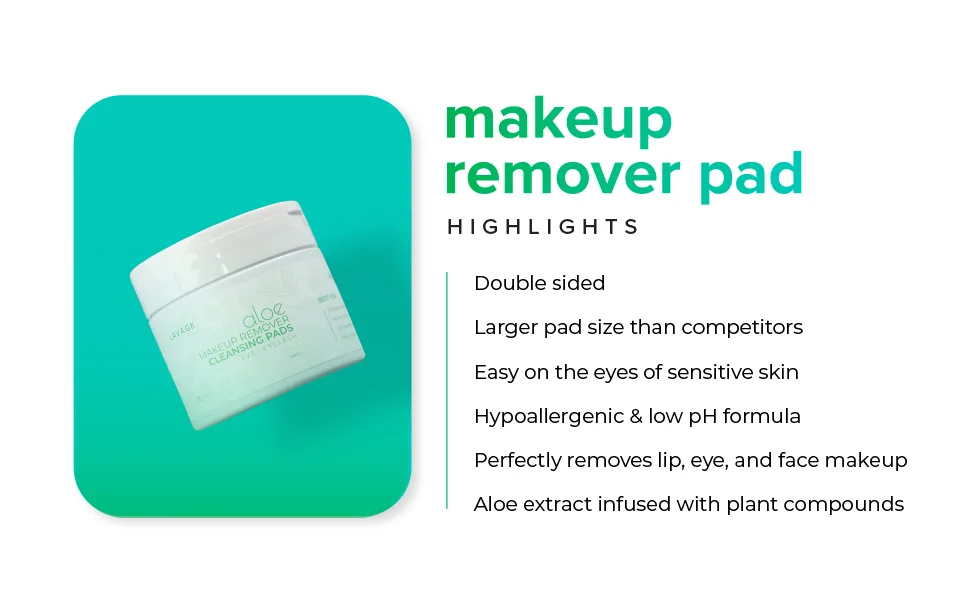 LAVAGE Makeup Remover Cleansing Pads - make up remover