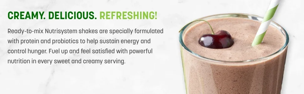 Nutrisystem ProSync Chocolate Meal Replacement Protein Shake Mix - 14 Servings Chocolate Fudge - creamy shakes
