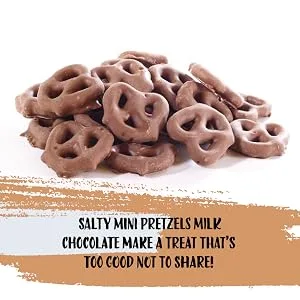 Vanilla Yogurt Covered Pretzels, 2 Pound Bag - candy pretzel milk dark chocolate